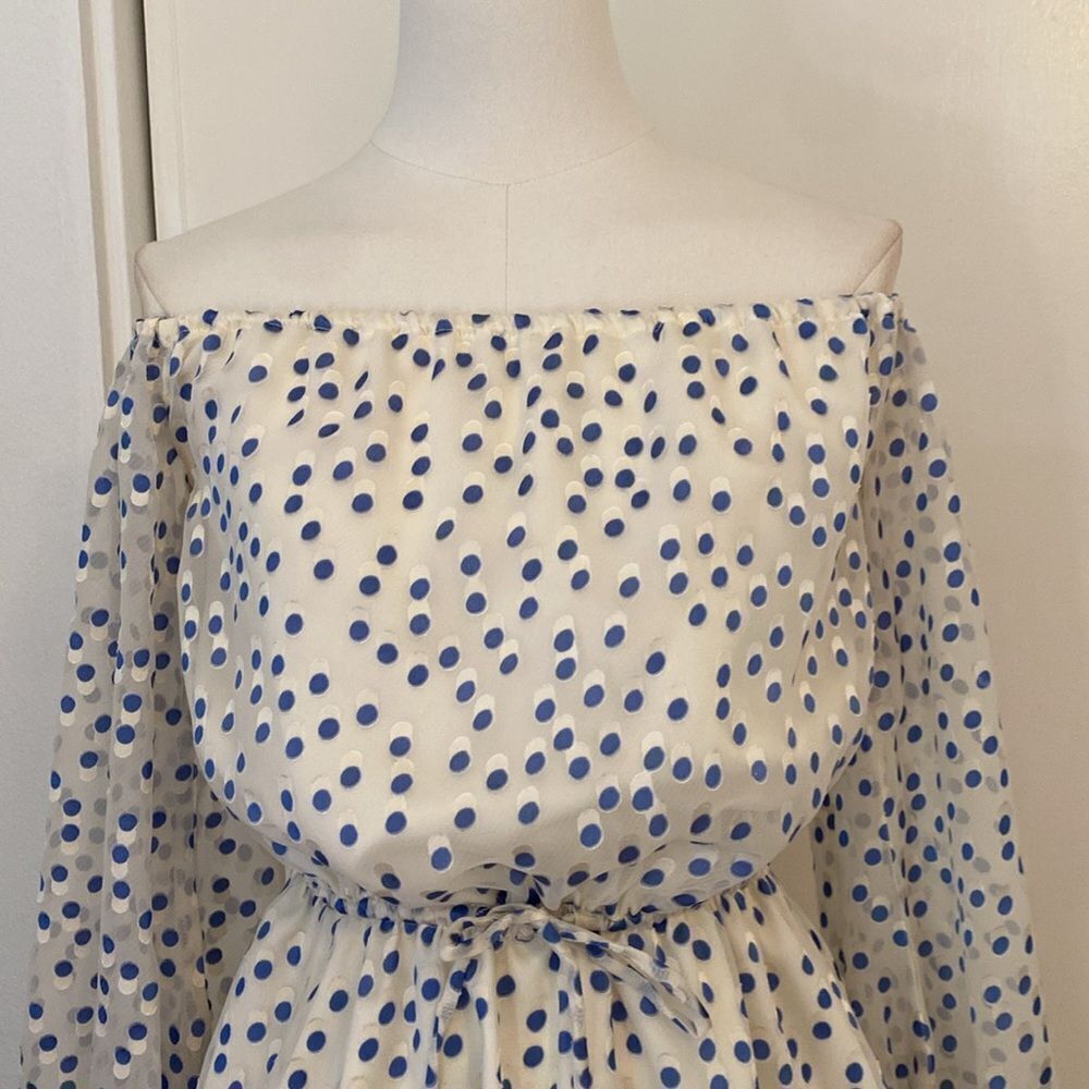 Lovers + Friends World Traveler Mini Dress Size XS in Speckled Ocean - Picture 5 of 16